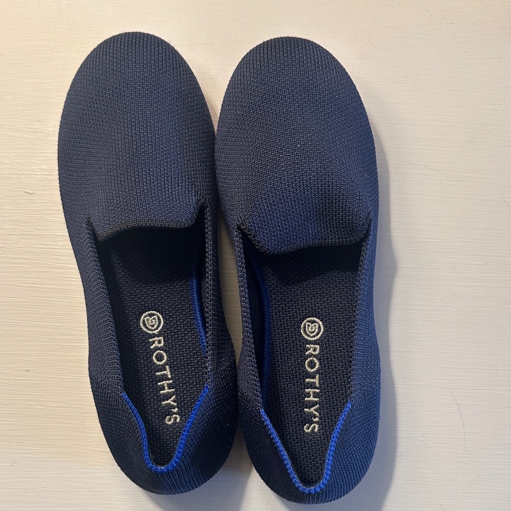 Rothy's Deep Blue Knit Loafers